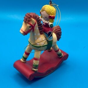 Vintage Rocking Horse Child Ornament